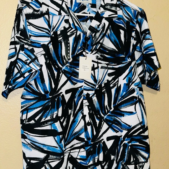Men Blue Summer Style Shirt Size Small - Picture 6 of 7